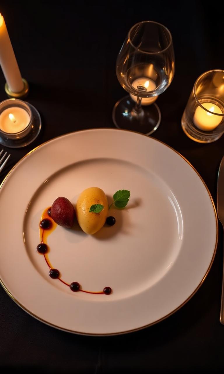 Plated gala course